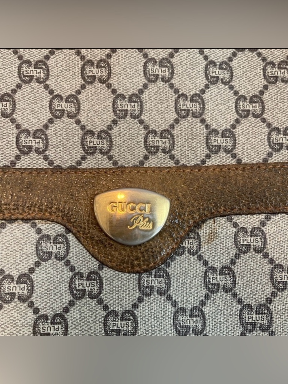 Gucci Beige Brown GG Canvas Tote with Green-Red Straps - Picture 3 of 10